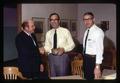 Hernan Lopez with William Furtick and Virgil Freed at PhD exam committee meeting, Oregon State University, Corvallis, Oregon, circa 1970