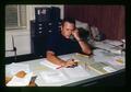 Dr. Warren Kronstad at desk, Oregon State University, Corvallis, Oregon, circa 1970