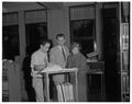 Lebanon high school students visiting OSC library, January 1958