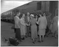 German teachers arriving in Albany, October 1952
