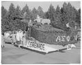 Homecoming parade float, November 9, 1957