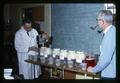 Dr. Darrell Beavers and Dr. Robert Cain brining cherries, Oregon State University, Corvallis, Oregon, circa 1965