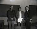 Ralph W. Spitzer receiving award from U.S. Navy, September 1948