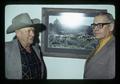 Reub Long and Dean Cooney by Fort Rock horse pasture photograph, 1974