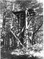 Fire lookout platform on Fairview Peak.  Structure collapsed about 1990.