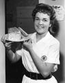 Banana nut bread cooking, 1961