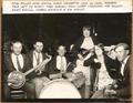 Tygh Valley High School Dance Orchestra 1926 to 1928. Members L to R: Fred Ashley, Paul Light (Teacher) Art Muller, Naomi Magill, Carmel Woodcock and Joe Ashley