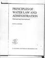 Principles of Water Law and Administration: National and International