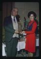 Victor Titoff receiving trophy at Mid Valley Coin Show, Corvallis, Oregon, February 1974