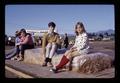 Sandra Gay and friend on hay wagon ride, "Grassland '71," Eugene, Oregon, circa 1971
