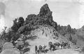 A. W. Sampson and others at the head of Sand Pass at 8,000 feet, Wallowa National Forest