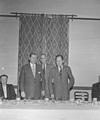 State senators John C. F. Merrifield and Monroe Sweetland with OSC president A. L. Strand