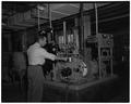 Dr. Milosh Popovich in engineering department, 1951