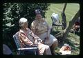 Lora Lemon and Helen (Parker) Alexander at Oregon State University Foundation Trustees meeting, North Willamette Experiment Station, Aurora, Oregon, circa 1972