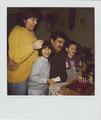 Blanca Gutierrez and Family with her Uncle's Birthday Cake