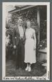 Asa and Evelyn Robley in front of their Corvallis cottage, July 14, 1936