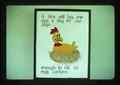 Hen production presentation slide, 1976