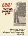 1981-1982 Oregon State University Men's and Women's Golf Media Guide