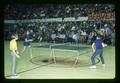 Ping pong game at center court, Gill Coliseum, Corvallis, Oregon, January 1972