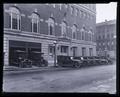 Portland Police Dept., Headquarters-Exterior. Columbia Hall in right background.