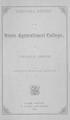 Biennial Report of the State Agricultural College, 1882