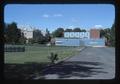 Waldo Hall, Snell Hall and baseball field from railroad, Oregon State University, Corvallis, Oregon, 1977