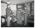 OSC Signal Corps cadets demonstrating instructional equipment
