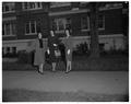 Participants in a Home Economics fashion show for Mothers Weekend, April 1959