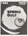 1985 Oregon State University Men's Golf Media Guide