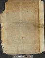 Leaf from a pre-15th century manuscript used as binding waste
