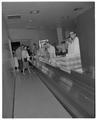 Interior of new cafeteria serving Cauthorn and Weatherford Halls, November 1957