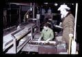 Julius Binder observing potato sorting, Metolius, Oregon, February 1972