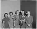 Foreign student speakers at the American Association of University Women banquet, March 1, 1958