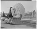 Homecoming parade float, November 9, 1957