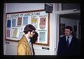 Roger Fendall and Dennis Roler at Fendall's office door, Oregon State University, Corvallis, Oregon, circa 1973