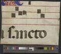 Four historiated initials cut from an unidentified manuscript antiphonal [003b]