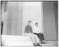 Mother's Club scholarship winners during Mothers Weekend, 1954