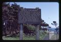 Devil's Punchbowl sign, near Depoe Bay, Oregon, June 1980
