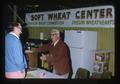 Soft Wheat Center table, Oregon Wheat Commission booth, Oregon State Fair, Salem, Oregon, 1975