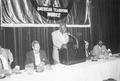 Baseball great, Jackie Robinson, speaking at an Urban League of Portland meeting