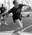 Tim Vollmer throws the discus