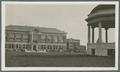 View of college library from the bandstand