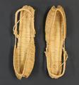 Sandals "Jipsin" of woven straw with flat bottom