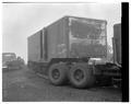 Radar trailer for meteorology research on Marys Peak, 1960