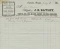 Siletz Indian Agency; miscellaneous bills and papers, July 1872-August 1872 [27]