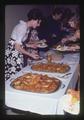 Shirley Douglas at buffet dinner at Towne House, Oregon, 1974