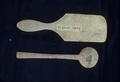 10 1/4 x 3 x 1/4 inch butter paddle and 2 1/4 x 1/2 inch spoon
