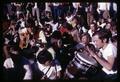 Students in music sit-in on Memorial Union Quad, Oregon State University, Corvallis, Oregon, February 1970