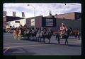Reub Long and another driving a mule team, Lakeview Rodeo and Parade, Lakeview, Oregon, circa 1970