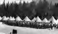 Forest fire training at Glacier CCC camp, Mt. Baker National Forest